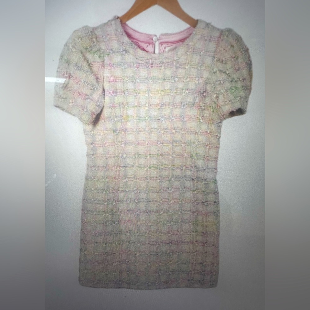 LoveShackFancy Girls Size 12 Tweed Lalan Dress. Like New